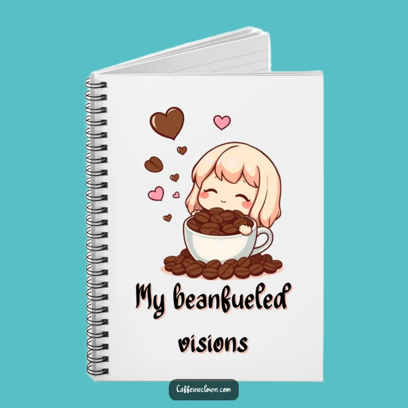 Funny Coffee Bean Dream Notebook: Jot Down Ideas with Coffee Inspiration
