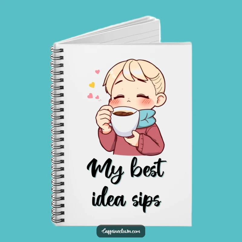 Funny Savoring Coffee Thoughts Notebook: Enthusiast's Blissful Journal Gift