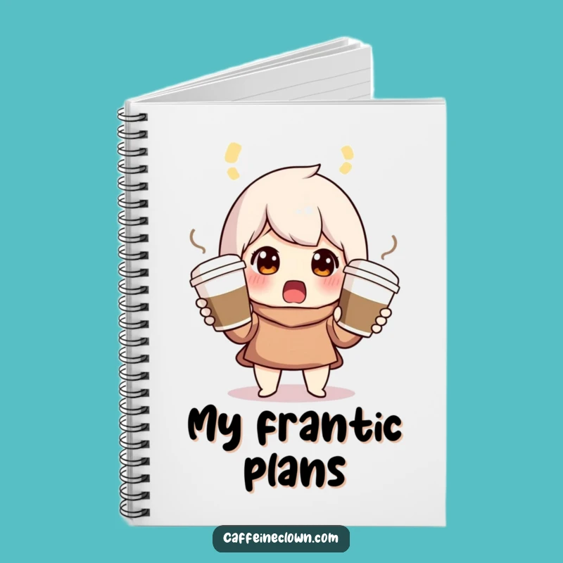 Funny Juggling Coffee Character Notebook: Jot Down Your Juggling Thoughts!