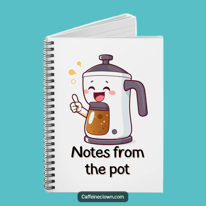 Funny Coffee Alert Thoughts Notebook: Joyful Character's Journal Gift