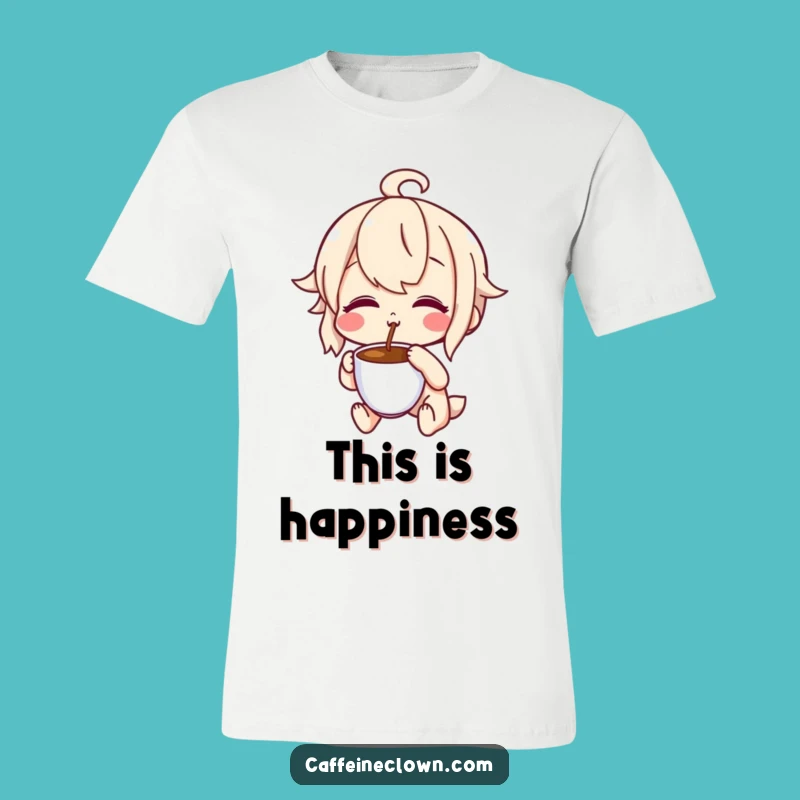 Funny Coffee Lover T-Shirt: Delighted Puckered Sip, Perfect Funny Gift Tee