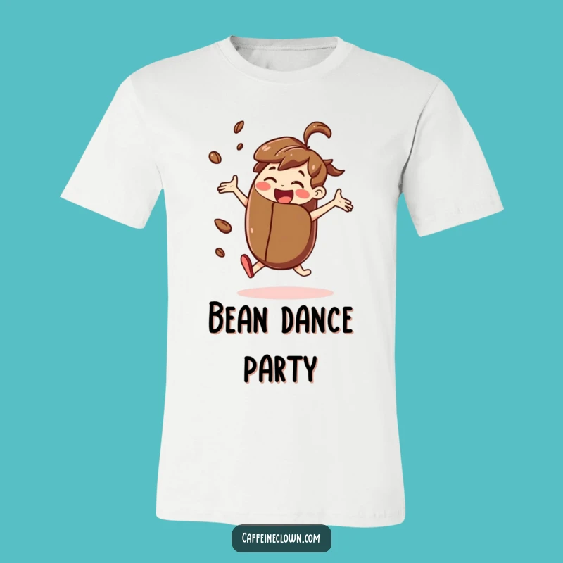 Funny Dancing Coffee Bean T-Shirt: Groove with Your Brew
