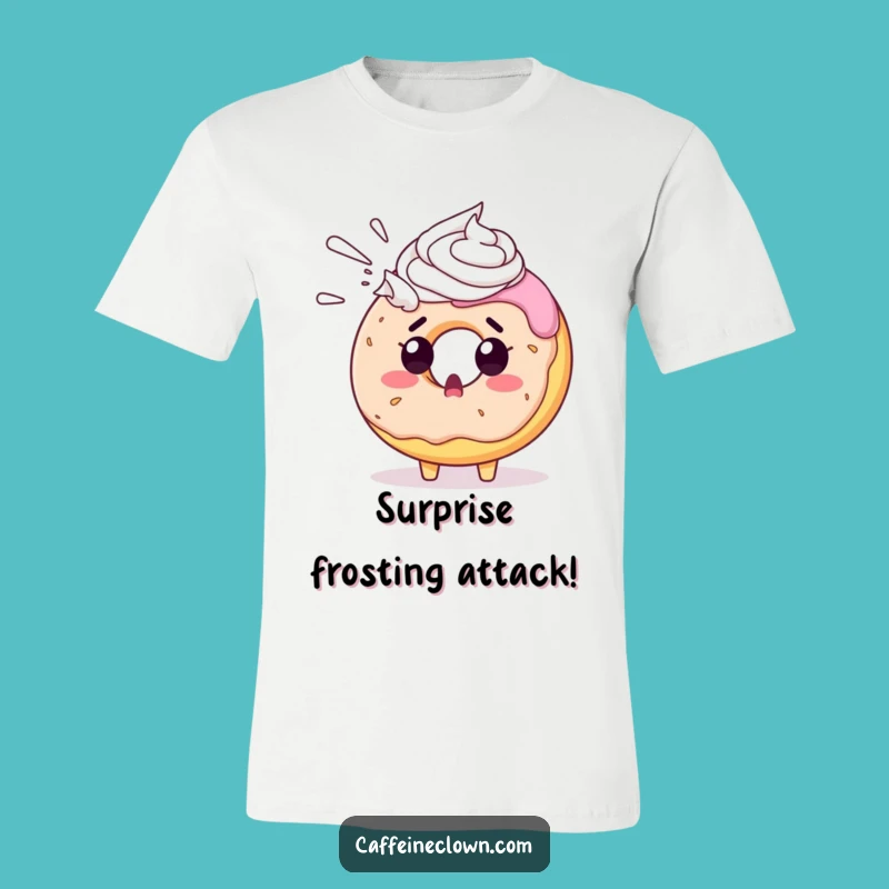 Funny Donut Whipped Cream T-Shirt: A Comical Surprise Tee, Perfect Funny Gift for Friends