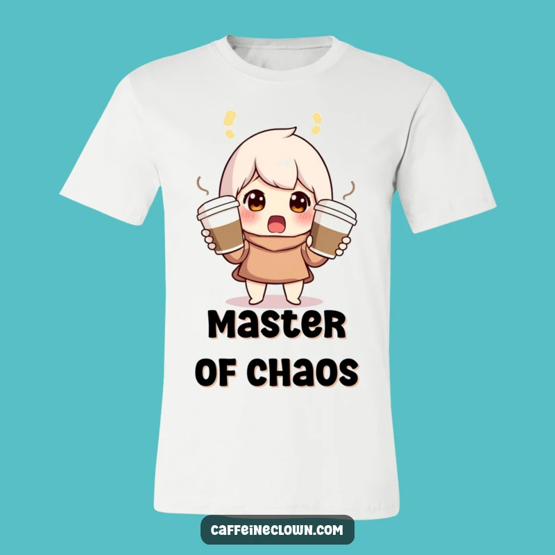 Funny Juggling Coffee Character T-Shirt: Juggling Life with a Smile!