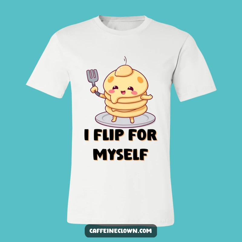 Funny Pancake Flip T-Shirt: A Comical Breakfast Tee, Perfect Funny Gift