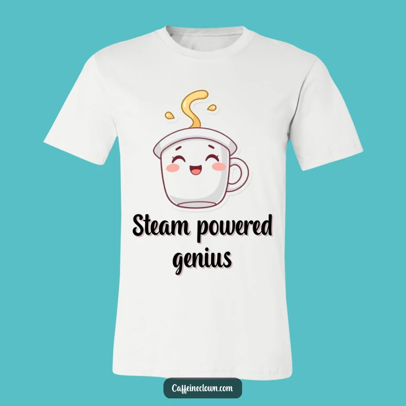 Funny Coffee Mug Hat T-Shirt: Wearable Joyful Steam for Coffee Enthusiasts