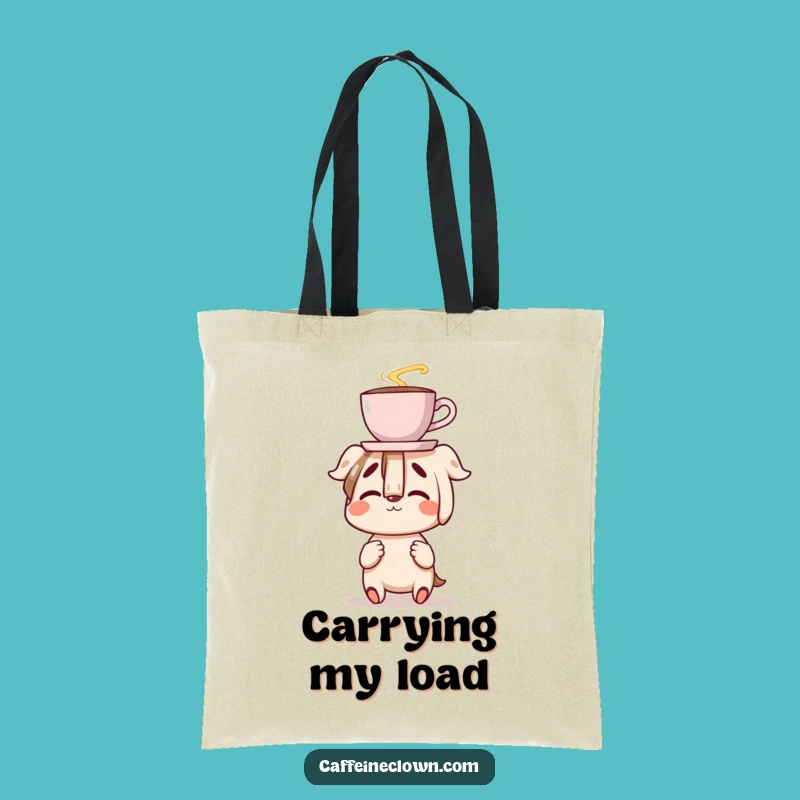 Funny Coffee Balance Tote Bag: Clumsy Delight Companion, Perfect Carry-All Gift