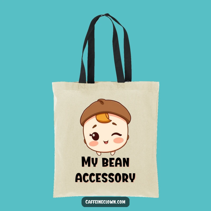 Funny Coffee Bean Hat Tote Bag: Carry Your Coffee Style with a Wink