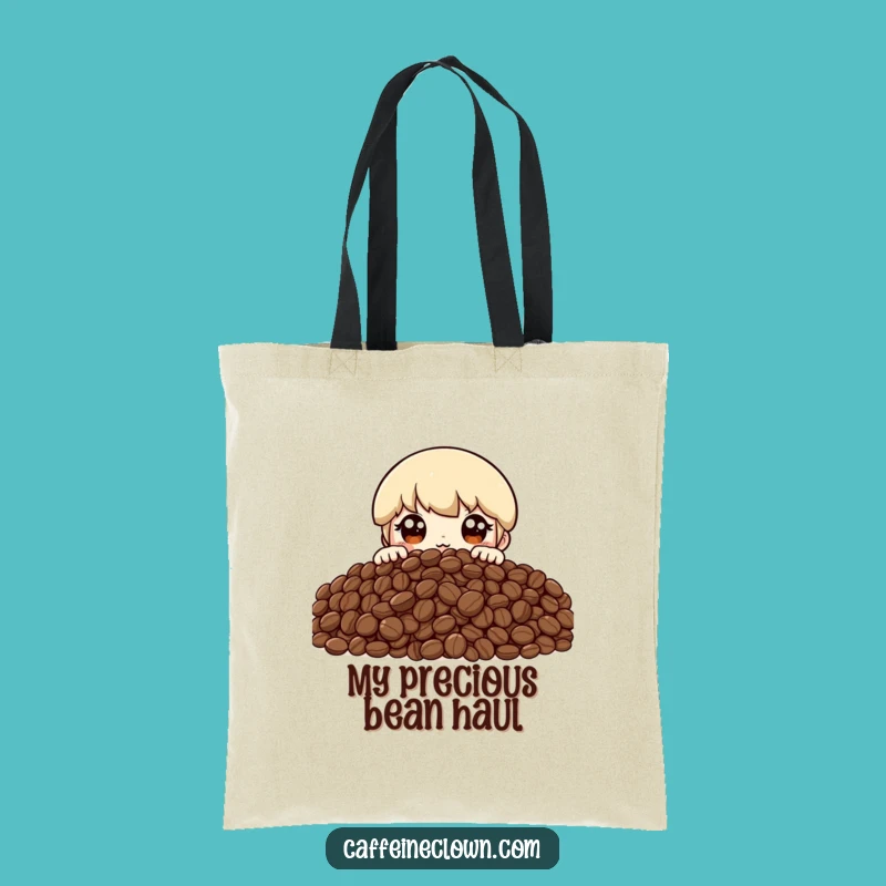 Funny Coffee Bean Mountain Tote Bag: Conquer Your Day with Bean-tastic Style!