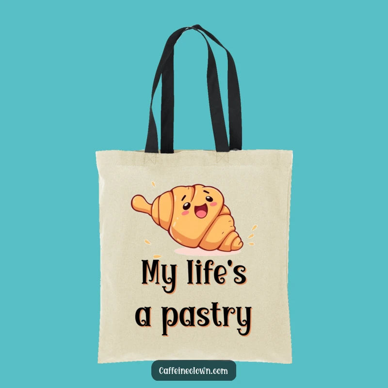 Funny Croissant Rolling Tote Bag: A Hilarious Accessory, Perfect Funny Gift