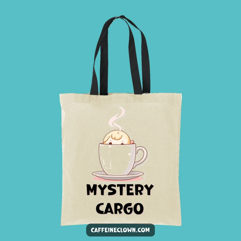 Funny Peekaboo Coffee Tote Bag: Curious Companion, Stylish & Gift!