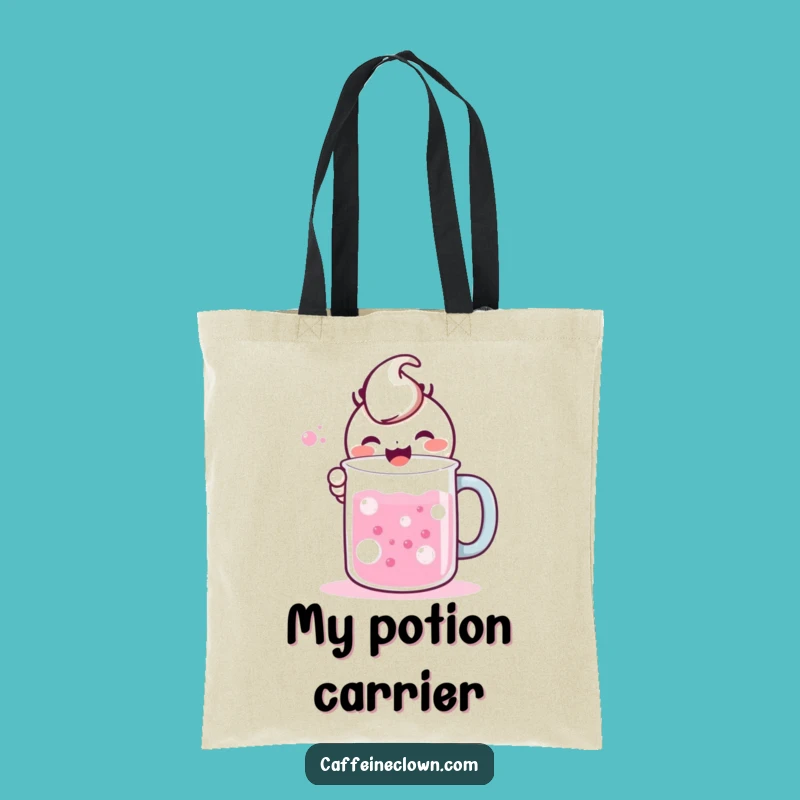 Chic Funny Kawaii Potion Tote: Carry Your Concoctions in Style